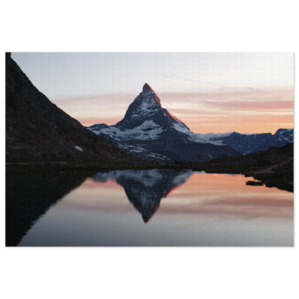 Zermatt Mountain Reflection Jigsaw Puzzle (with Tin)