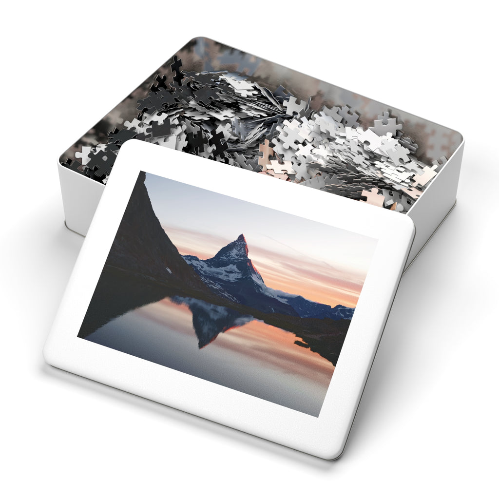 Zermatt Mountain Reflection Jigsaw Puzzle (with Tin)