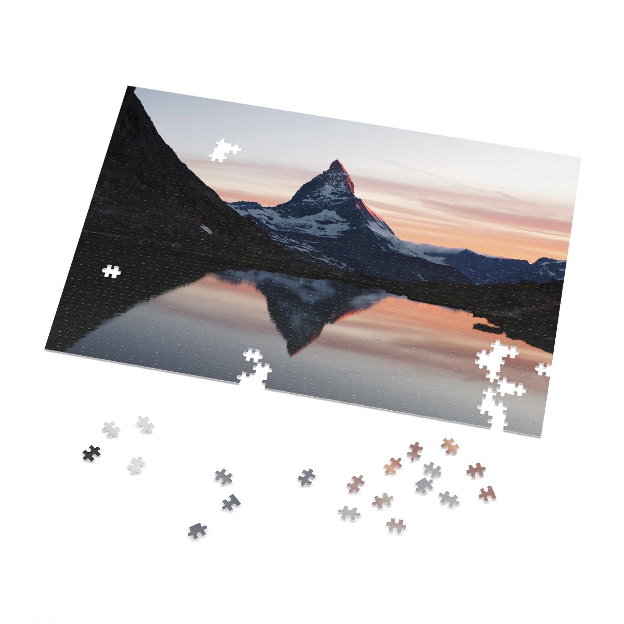 Zermatt Mountain Reflection Jigsaw Puzzle (with Tin)