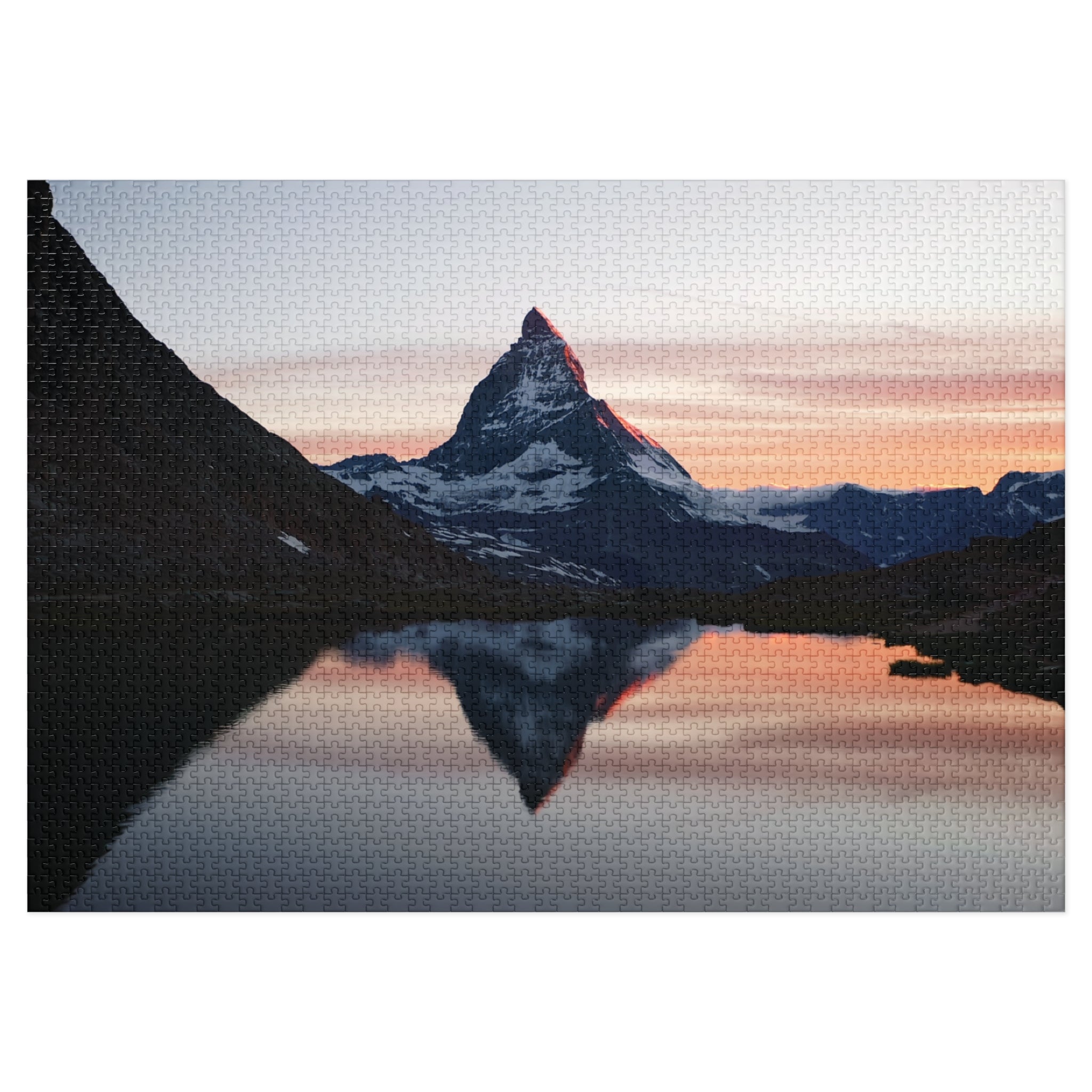 Zermatt Mountain Reflection Jigsaw Puzzle (with Tin)